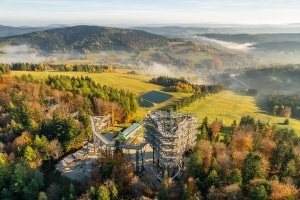 Tree top observation tower in Krynica-Zdroj